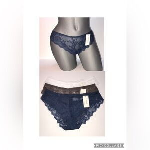Bundle 3 pieces Lace Panties Bikini Underwear.NWT Ilys Lumie Brand.